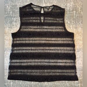 Express - Black Sheer Women's Top